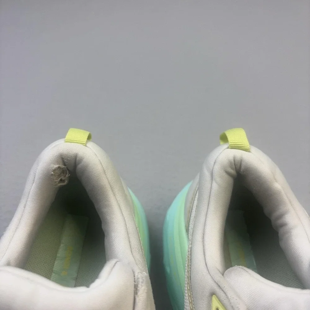 Hoka One One Bondi 8 Shoes Womens Size 9.5 White Running Sneakers 1127952 BDBSO